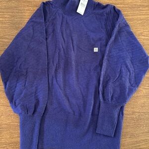 Loft lightweight sweater (Size small). Fitted waist, blousy sleeves
